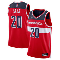 Alexandre Sarr Washington Wizards Basketball Jersey, Red Swingman Sportswear Jersey Shirt, Sleeveless Athletic Tank Jersey, Casual Gift for Men