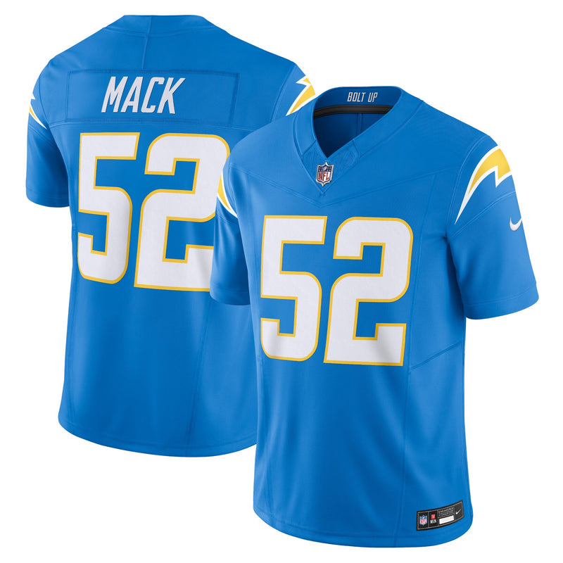 Khalil Mack Los Angeles Chargers Football Jersey, Powder Sportswear Jersey Shirt, Lightweight Breathable Athletic Jersey, Casual Gift for Men
