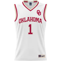 Oklahoma Sooners Basketball Jersey, White Lightweight Sportswear Jersey Shirt, Sleeveless Athletic Tank Jersey, Casual Gift for Men