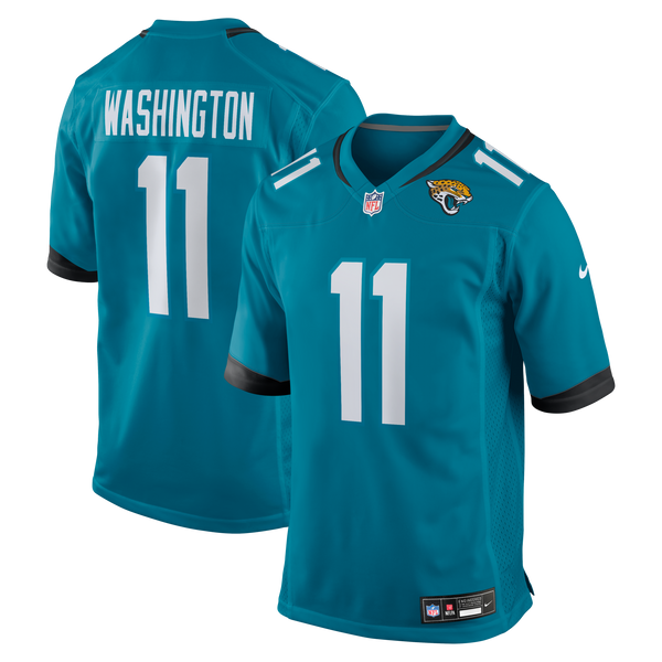 Jacksonville Jaguars Parker Washington Teal Team Game Jersey