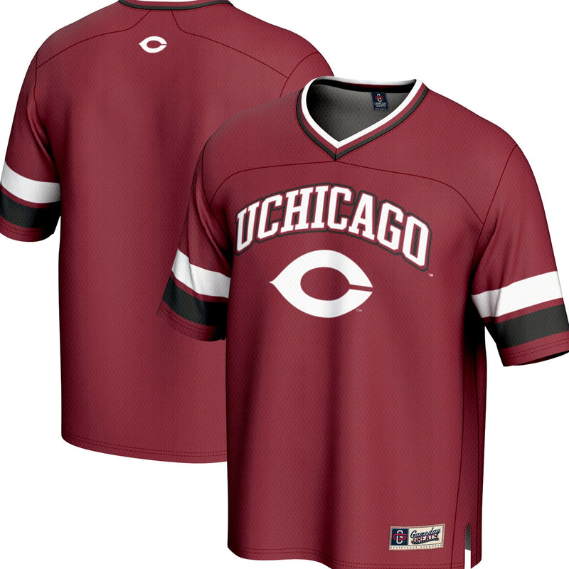 UChicago Maroons Football Jersey, Maroon Sportswear Jersey Shirt, Lightweight Breathable Athletic Jersey, Casual Gift for Men, Style 202016056