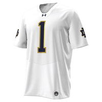 Notre Dame Fighting Irish Football Jersey, White Sportswear Jersey Shirt, Lightweight Breathable Athletic Jersey, Casual Gift for Men