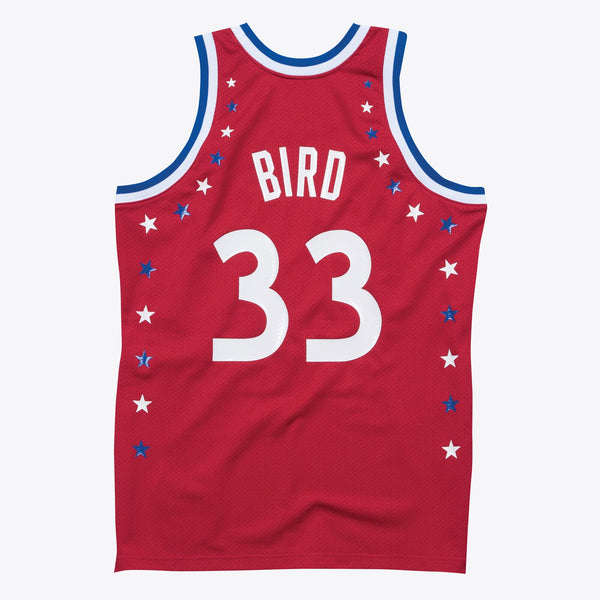 NBA All-Star East Larry Bird Authentic All-Star Jersey - Scarlett