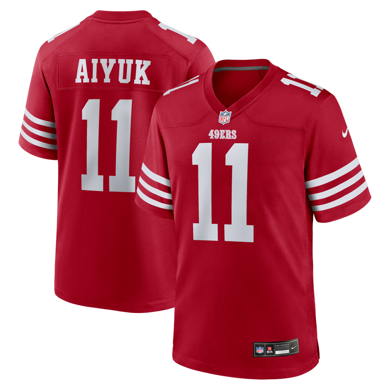 Brandon Aiyuk San Francisco 49ers Football Jersey, Sportswear Jersey Shirt, Lightweight Athletic Jersey, Casual Gift for Men, Style 4825886