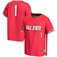 Ball State Cardinals Baseball Jersey, Sportswear Jersey Shirt, Lightweight Breathable Athletic Jersey, Casual Gift for Men, Style 201141774