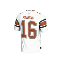 Texas Longhorns Football Jersey, White Sportswear Jersey Shirt, Lightweight Breathable Athletic Jersey, Casual Gift for Men, Style 203481058
