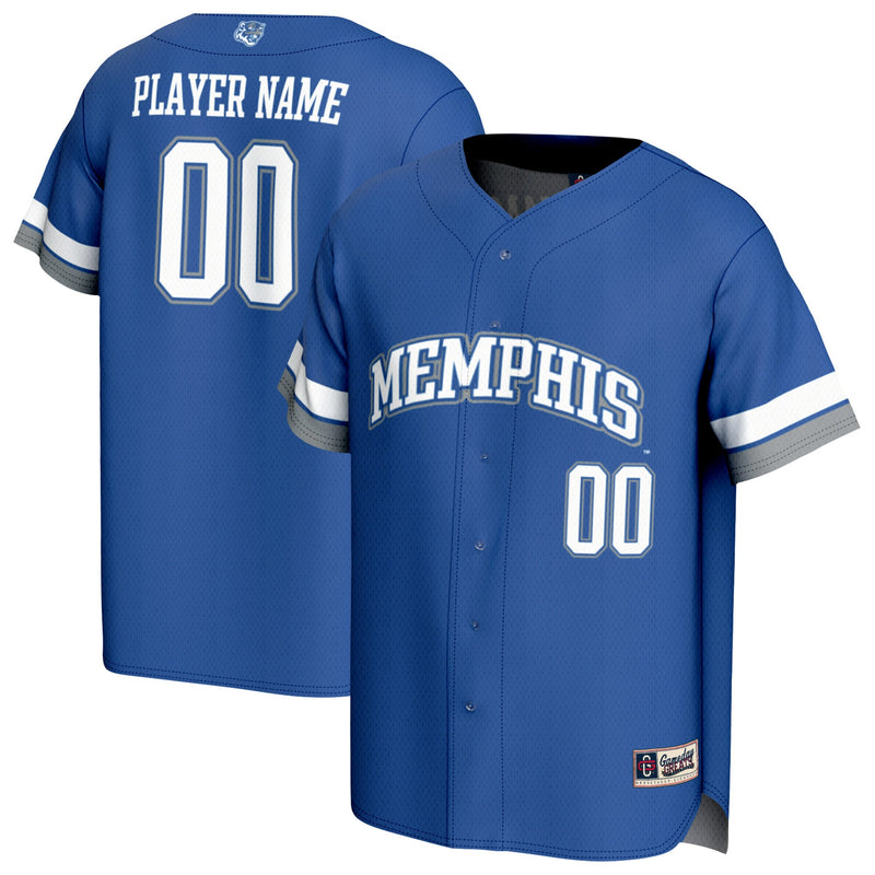 Memphis Tigers Baseball Jersey, Royal Sportswear Jersey Shirt, Lightweight Breathable Athletic Jersey, Casual Gift for Men, Style 203336536