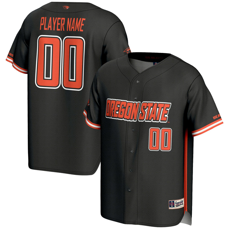 Oregon State Beavers Baseball Jersey, Black Lightweight Sportswear Jersey Shirt, Lightweight Breathable Athletic Jersey, Casual Gift for Men
