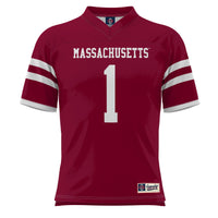 UMass Minutemen Football Jersey, Maroon Sportswear Jersey Shirt, Lightweight Breathable Athletic Jersey, Casual Gift for Men
