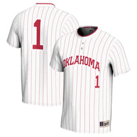 Oklahoma Sooners Softball Jersey, White Sportswear Jersey Shirt, Lightweight Breathable Athletic Jersey, Casual Gift for Men, Style 201254662