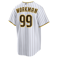 Gage Workman San Diego Padres Baseball Jersey, White Sportswear Jersey Shirt, Lightweight Breathable Athletic Jersey, Casual Gift for Men