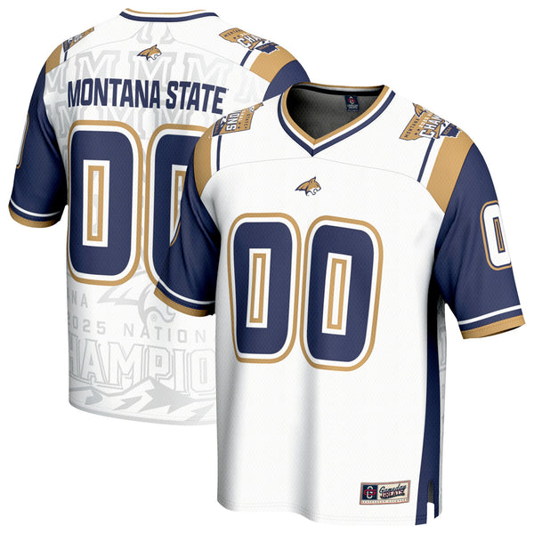 Montana State Bobcats 2025 NCAA FCS Football National Champions Commemorative Fashion Jersey - White