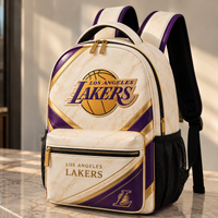 LAL Ivory Court - Gold-Lined Purple Backpack Composition