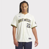 Christian Yelich Milwaukee Brewers Baseball Jersey, Sportswear Jersey Shirt, Lightweight Athletic Jersey, Casual Gift for Men, Style 200251770