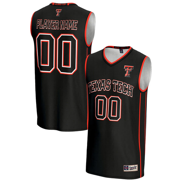 Texas Tech Red Raiders NIL Pick-A-Player Lightweight Basketball Jersey - Black