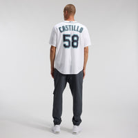 Luis Castillo Seattle Mariners Baseball Jersey, White Sportswear Jersey Shirt, Lightweight Breathable Athletic Jersey, Casual Gift for Men