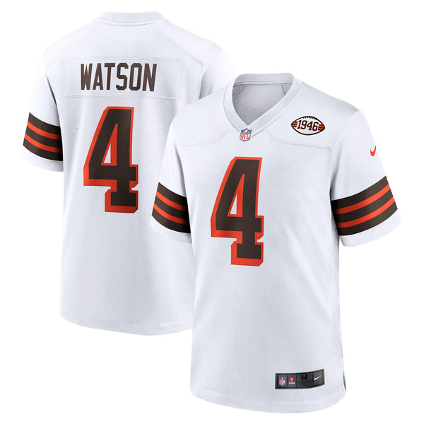 Cleveland Browns Deshaun Watson White Alternate Game Jersey