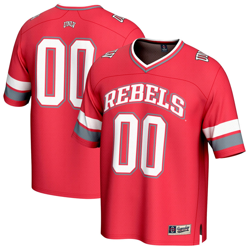 UNLV Rebels Lightweight Collegiate Football Jersey, Scarlet Sportswear Jersey Shirt, Lightweight Breathable Athletic Jersey, Casual Gift for Men