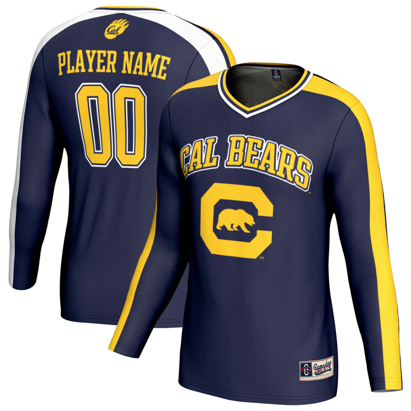 Cal Bears Volleyball Jersey, Navy Fashion Sportswear Jersey Shirt, Lightweight Breathable Athletic Jersey, Casual Gift for Men, Style 203494829