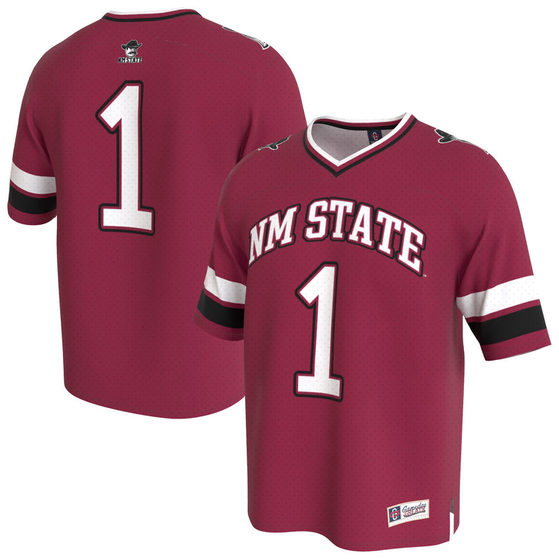 New Mexico State Aggies Football Jersey, Crimson Fashion Sportswear Jersey Shirt, Lightweight Breathable Athletic Jersey, Casual Gift for Men