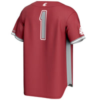 Washington State Cougars Baseball Jersey, Sportswear Jersey Shirt, Lightweight Breathable Athletic Jersey, Casual Gift for Men, Style 200098784