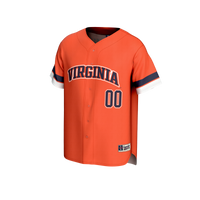 Virginia Cavaliers Baseball Jersey, Orange Sportswear Jersey Shirt, Lightweight Breathable Athletic Jersey, Casual Gift for Men, Style 202461702