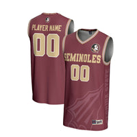 Florida State Seminoles Basketball Jersey, Garnet Sportswear Jersey Shirt, Sleeveless Athletic Tank Jersey, Casual Gift for Men, Style 201346786