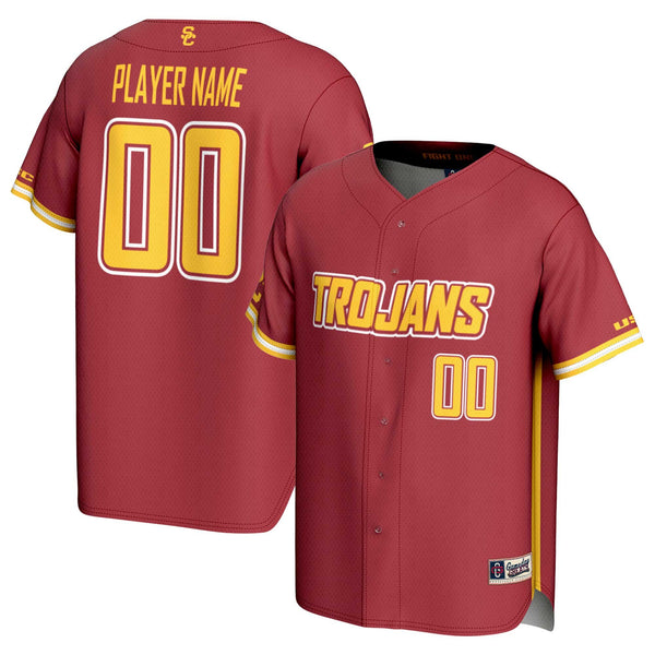 USC Trojans NIL Pick-A-Player Baseball Lightweight Jersey - Cardinal