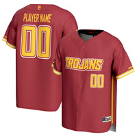 USC Trojans Baseball Jersey, Cardinal Lightweight Sportswear Jersey Shirt, Lightweight Breathable Athletic Jersey, Casual Gift for Men