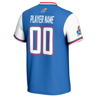 Kansas Jayhawks Softball Jersey, Royal Lightweight Sportswear Jersey Shirt, Lightweight Breathable Athletic Jersey, Casual Gift for Men