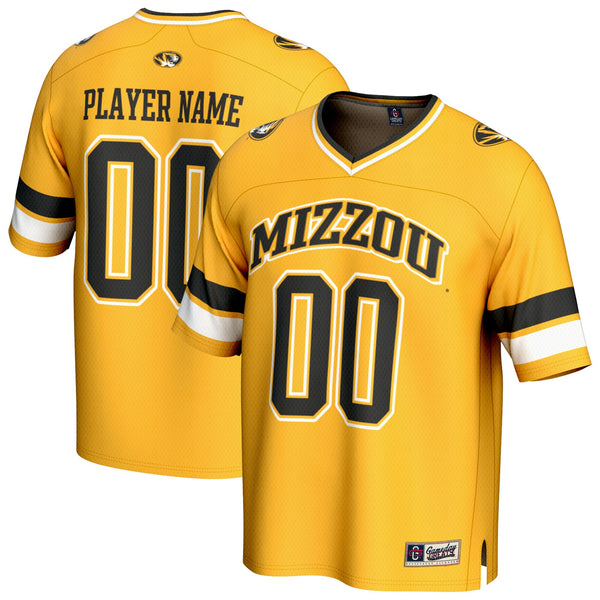 Missouri Tigers NIL Pick-A-Player Football Fashion Jersey - Gold