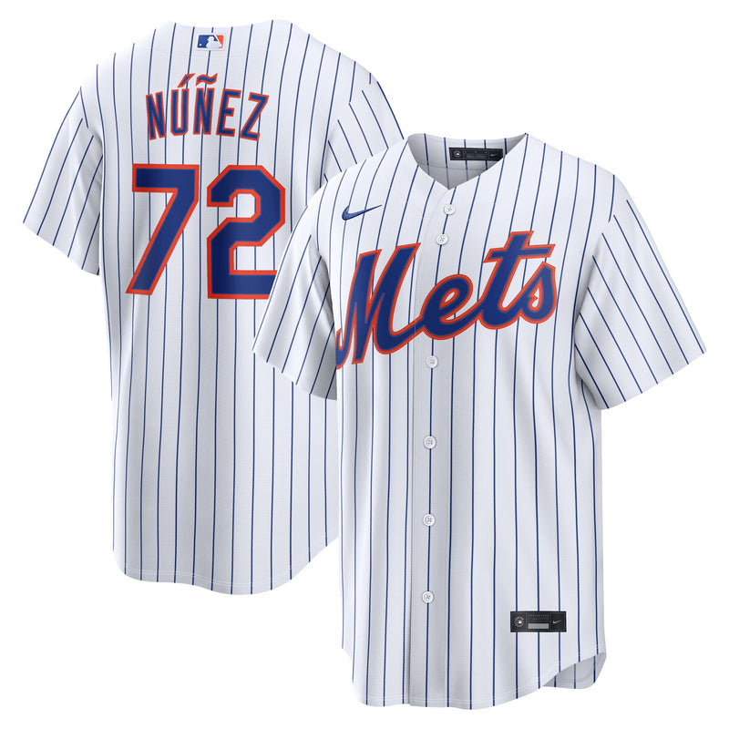 Dedniel Núñez New York Mets Baseball Jersey, White Replica Sportswear Jersey Shirt, Lightweight Breathable Athletic Jersey, Casual Gift for Men