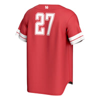 Houston Cougars Baseball Jersey, Red Sportswear Jersey Shirt, Lightweight Breathable Athletic Jersey, Casual Gift for Men, Style 204077632