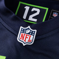 Drew Lock Seattle Seahawks Football Jersey, Navy Game Sportswear Jersey Shirt, Lightweight Breathable Athletic Jersey, Casual Gift for Men