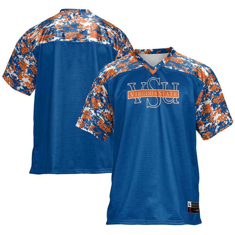 Virginia State Trojans Football Jersey, Blue Sportswear Jersey Shirt, Lightweight Breathable Athletic Jersey, Casual Gift for Men