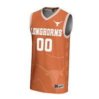 Texas Longhorns Basketball Jersey, Orange Sportswear Jersey Shirt, Sleeveless Athletic Tank Jersey, Casual Gift for Men, Style 201346785