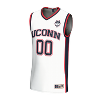 UConn Huskies Basketball Jersey, White Fashion Lightweight Sportswear Jersey Shirt, Sleeveless Athletic Tank Jersey, Casual Gift for Men