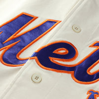 New York Mets Baseball Jersey, Cream Royal Fashion Sportswear Jersey Shirt, Lightweight Breathable Athletic Jersey, Casual Gift for Men