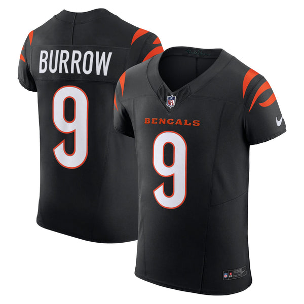 Cincinnati Bengals Joe Burrow Black Team Elite Jersey