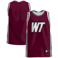 West Texas A&M Buffaloes Basketball Jersey, Maroon Lightweight Sportswear Jersey Shirt, Sleeveless Athletic Tank Jersey, Casual Gift for Men