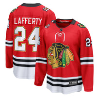 Sam Lafferty Chicago Blackhawks Hockey Jersey, Sportswear Jersey Shirt, Long Sleeve Hockey Sweater Jersey, Casual Gift for Men, Style 203466372
