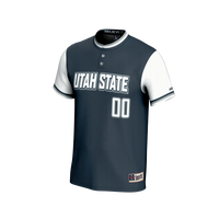 Utah State Aggies Softball Jersey, Navy Fashion Lightweight Sportswear Jersey Shirt, Lightweight Breathable Athletic Jersey, Casual Gift for Men