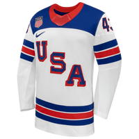 Quinn Hughes White US 2026 Away Replica Hockey Jersey, Hockey Sportswear Jersey Shirt, Long Sleeve Hockey Sweater Jersey, Casual Gift for Men