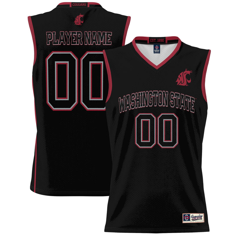 Washington State Cougars Basketball Jersey, Black Sportswear Jersey Shirt, Sleeveless Athletic Tank Jersey, Casual Gift for Men