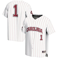 South Carolina Gamecocks Baseball Jersey, White Fashion Sportswear Jersey Shirt, Lightweight Breathable Athletic Jersey, Casual Gift for Men