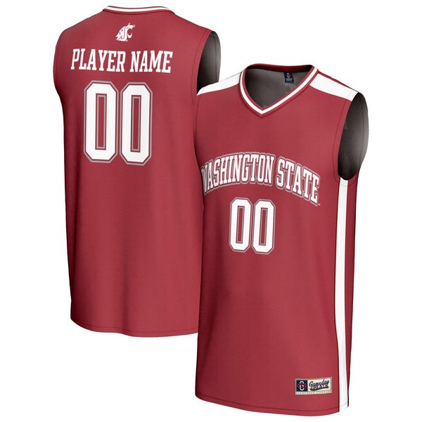 Washington State Cougars NIL Pick-A-Player Lightweight Basketball Fashion Jersey - Crimson