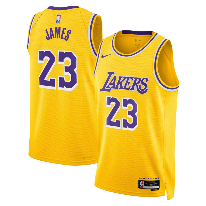 Lebron James Los Angeles Lakers Basketball Jersey, Gold Swingman Sportswear Jersey Shirt, Sleeveless Athletic Tank Jersey, Casual Gift for Men