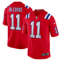 Drew Bledsoe New England Patriots Football Jersey, Red Game Sportswear Jersey Shirt, Lightweight Breathable Athletic Jersey, Casual Gift for Men