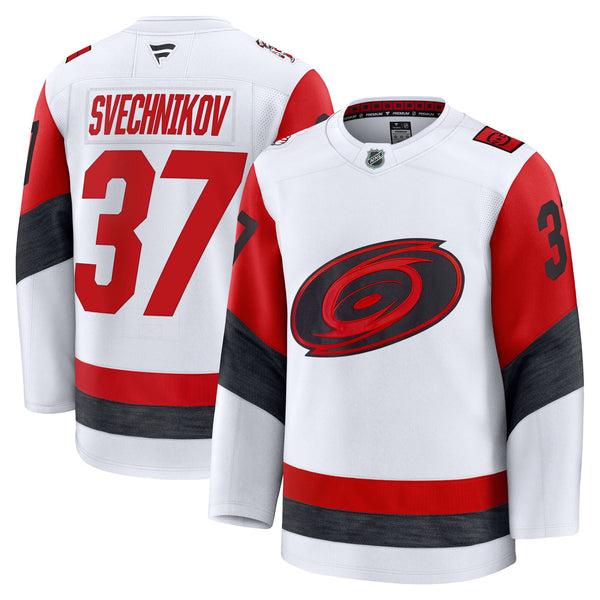 Carolina Hurricanes Andrei Svechnikov White Away Premium Jersey