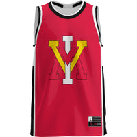Virginia Military Institute Keydets Basketball Jersey, Red Sportswear Jersey Shirt, Sleeveless Athletic Tank Jersey, Casual Gift for Men